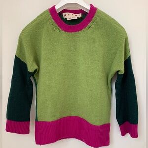 MARNI colorblock cashmere 40IT/4US/S